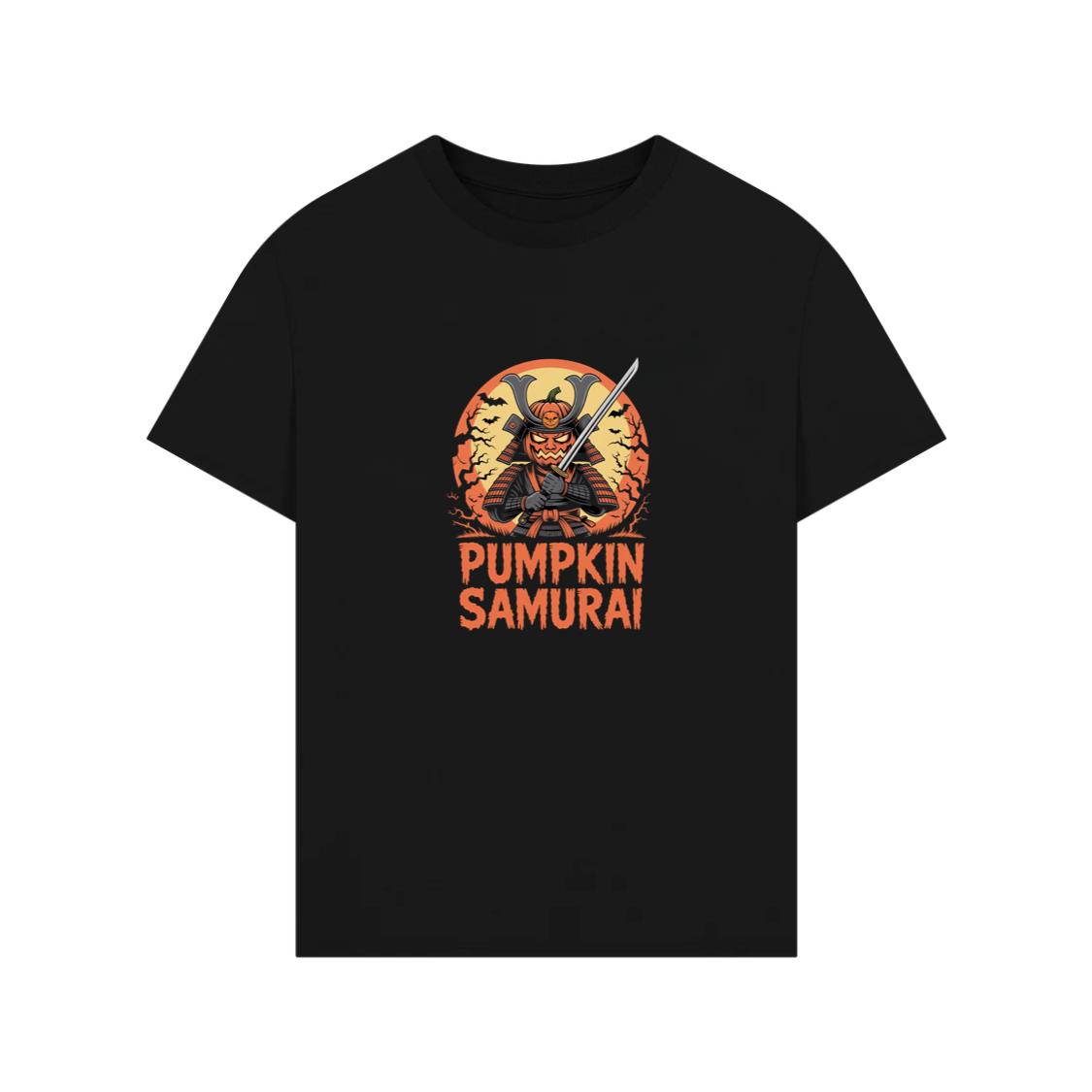 Pumpkin Samurai Warrior Halloween Graphic T-Shirts