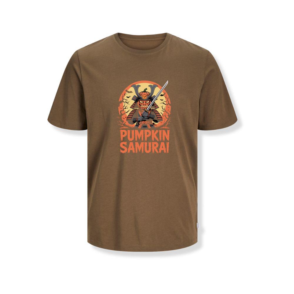 Pumpkin Samurai Warrior Halloween Graphic T-Shirts
