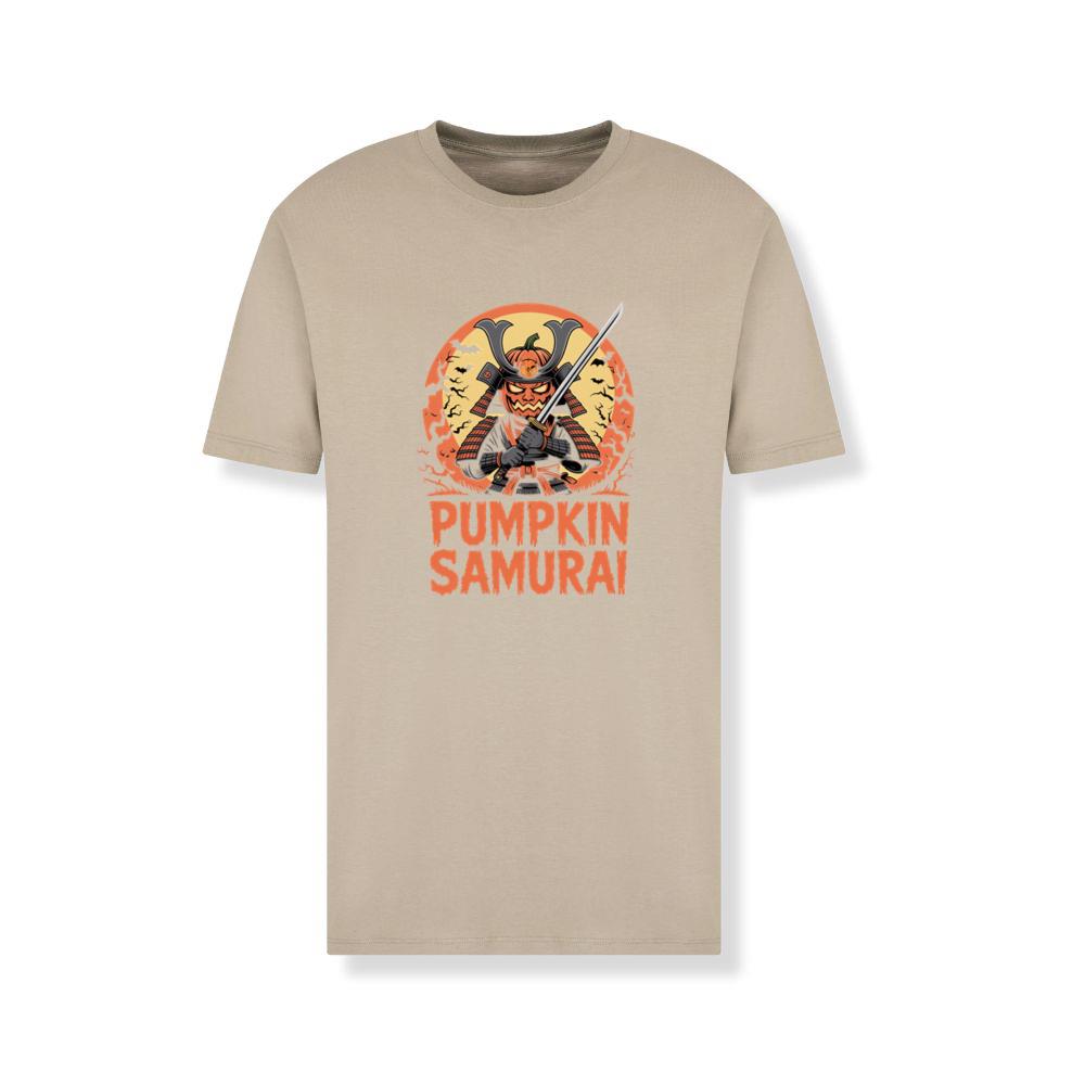 Pumpkin Samurai Warrior Halloween Graphic T-Shirts - Image 3