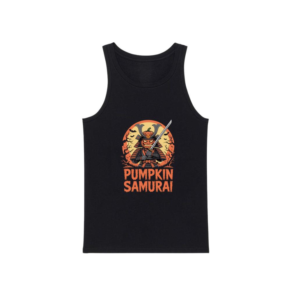 Pumpkin Samurai Warrior Halloween Graphic Tank Top