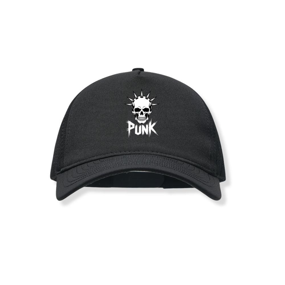 Punk Skull Spikes Retro Graphic Black Hat