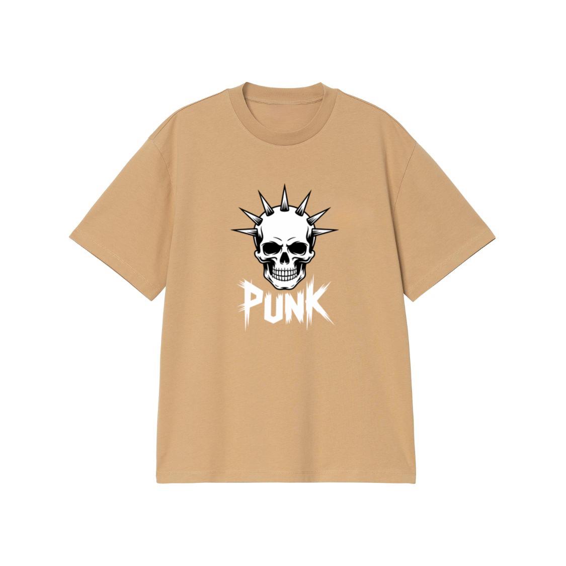 Punk Skull Spikes Retro Graphic T-Shirt - Image 3