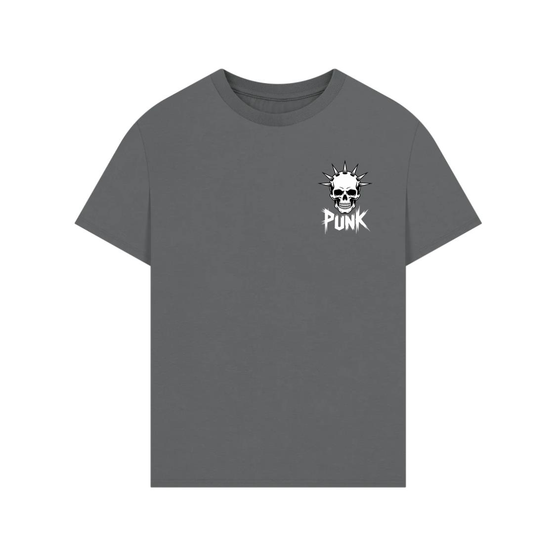 Punk Skull Spikes Retro Graphic T-Shirts