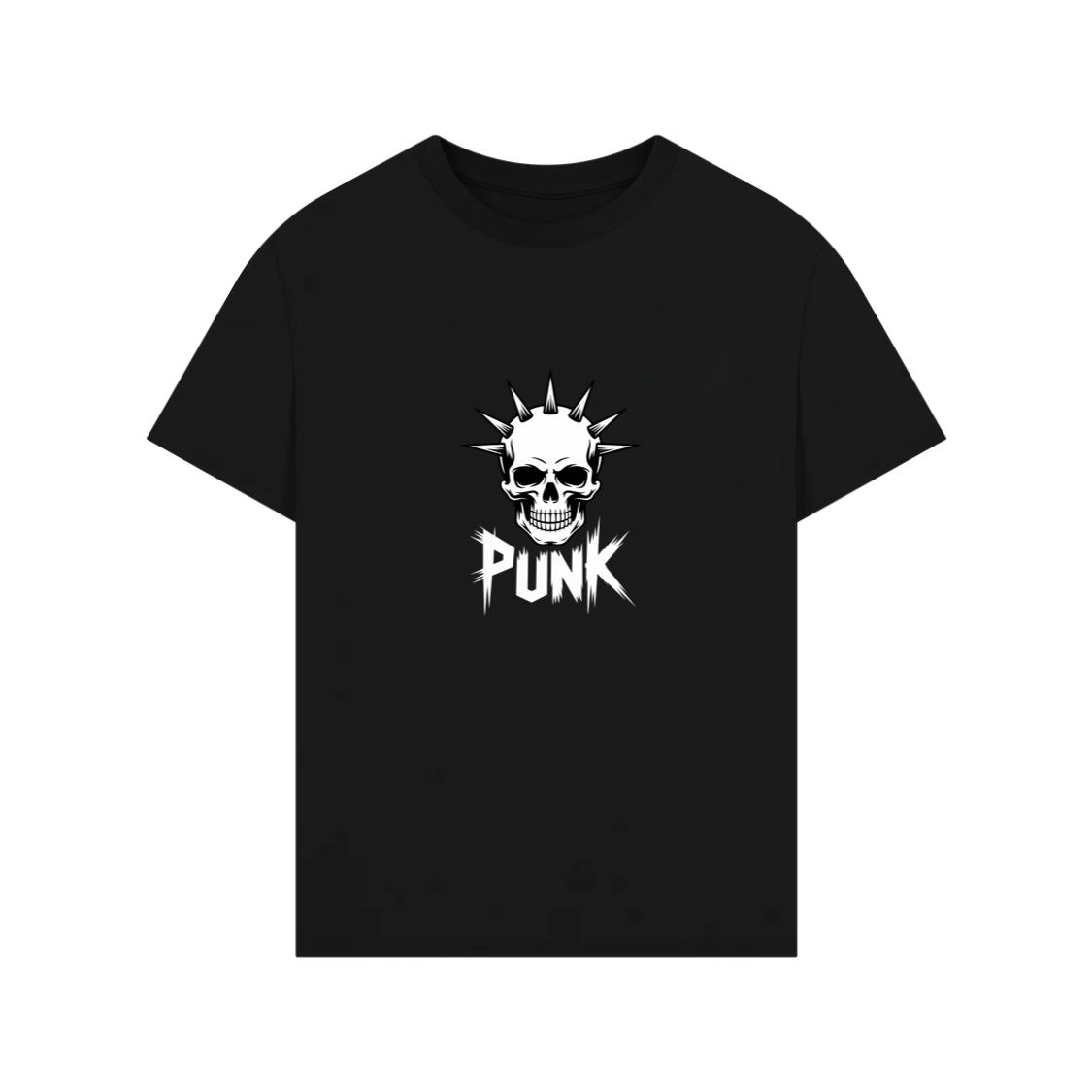 Punk Skull Spikes Retro Graphic T-Shirts