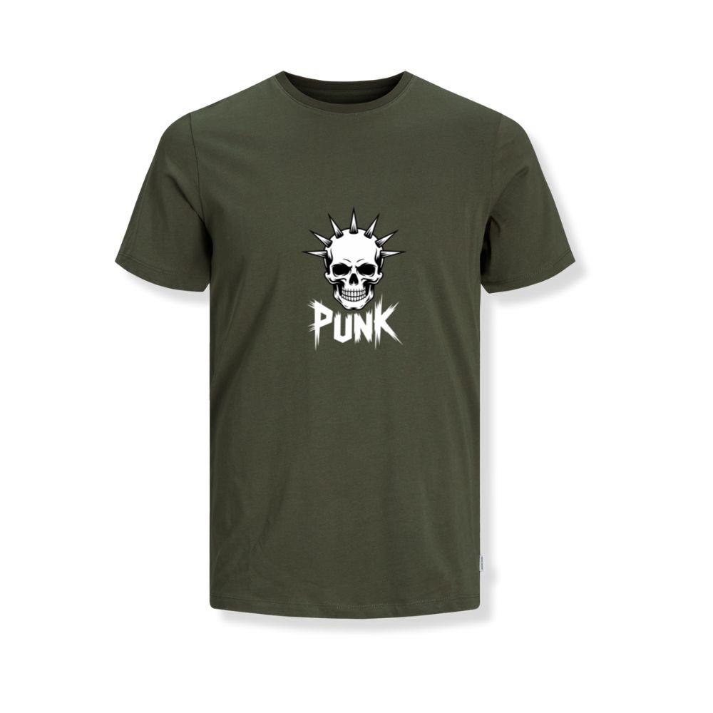 Punk Skull Spikes Retro Graphic T-Shirts - Image 2