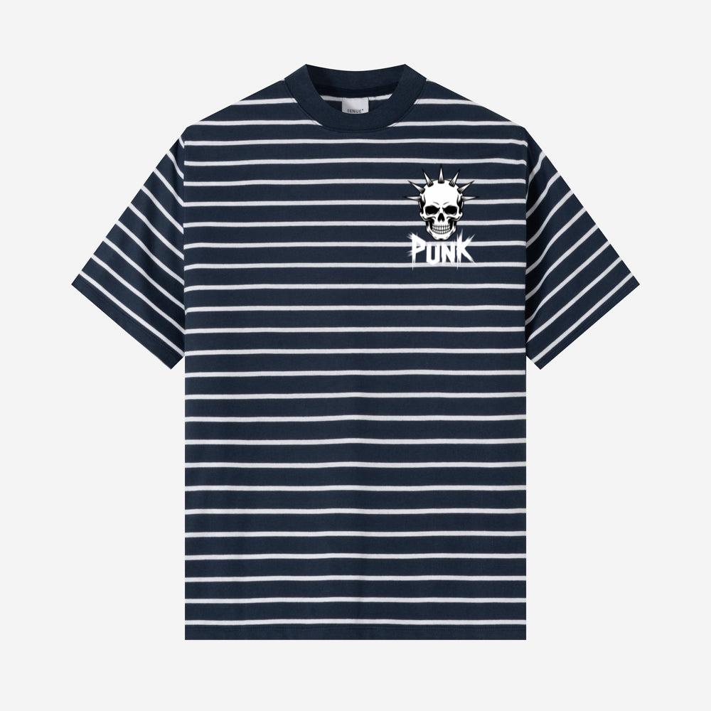 Punk Skull Spikes Retro Graphic T-Shirts