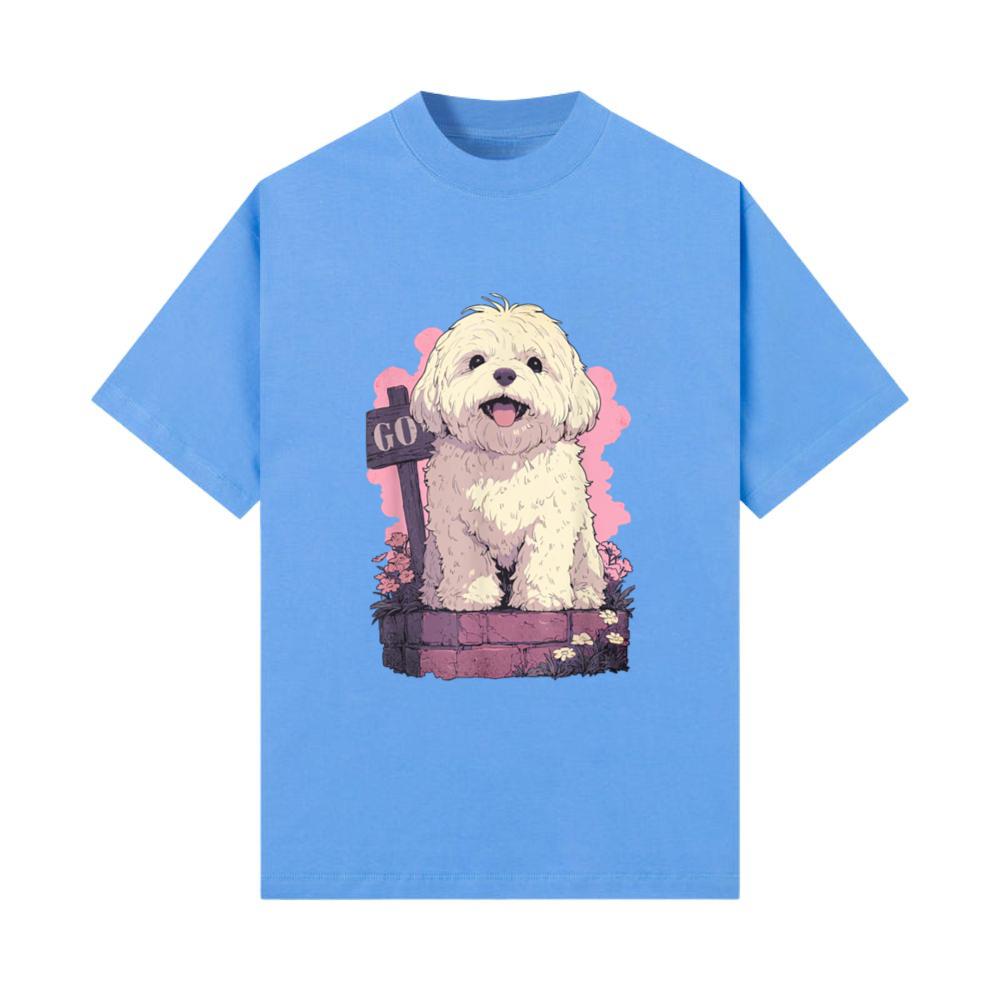Puppy Pastel Goth Anime Aesthetic Maltipoo Dog T-Shirt