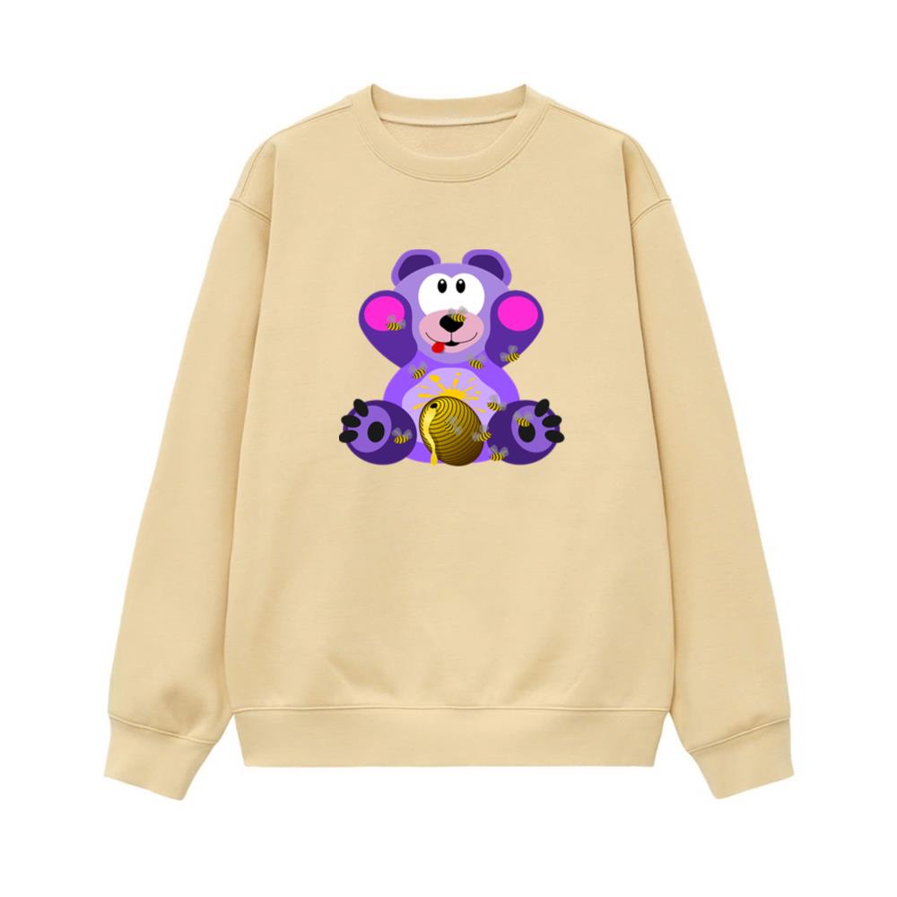Purple Bear with Honey Sweatshirt