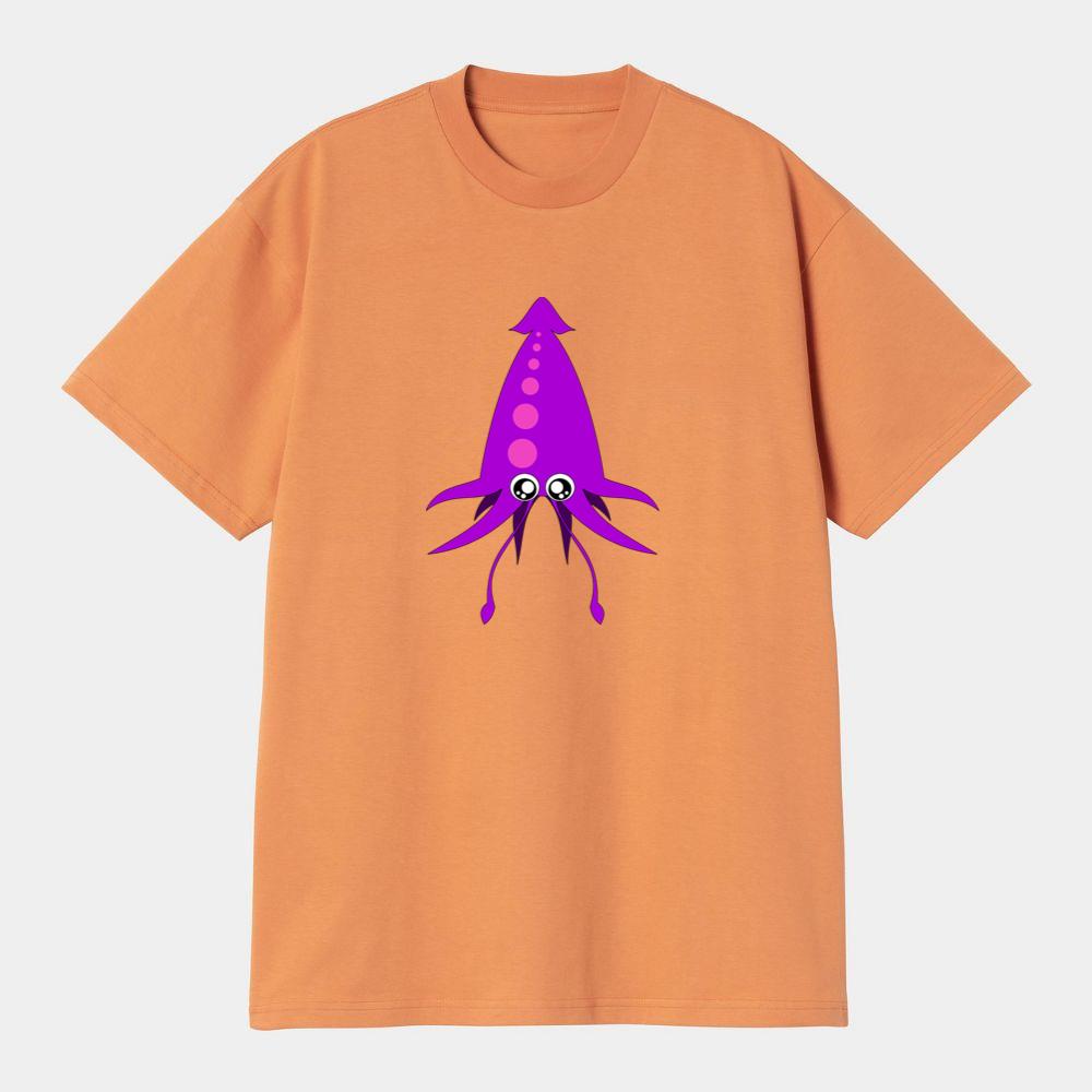 Purple Cartoon Squid T-Shirts
