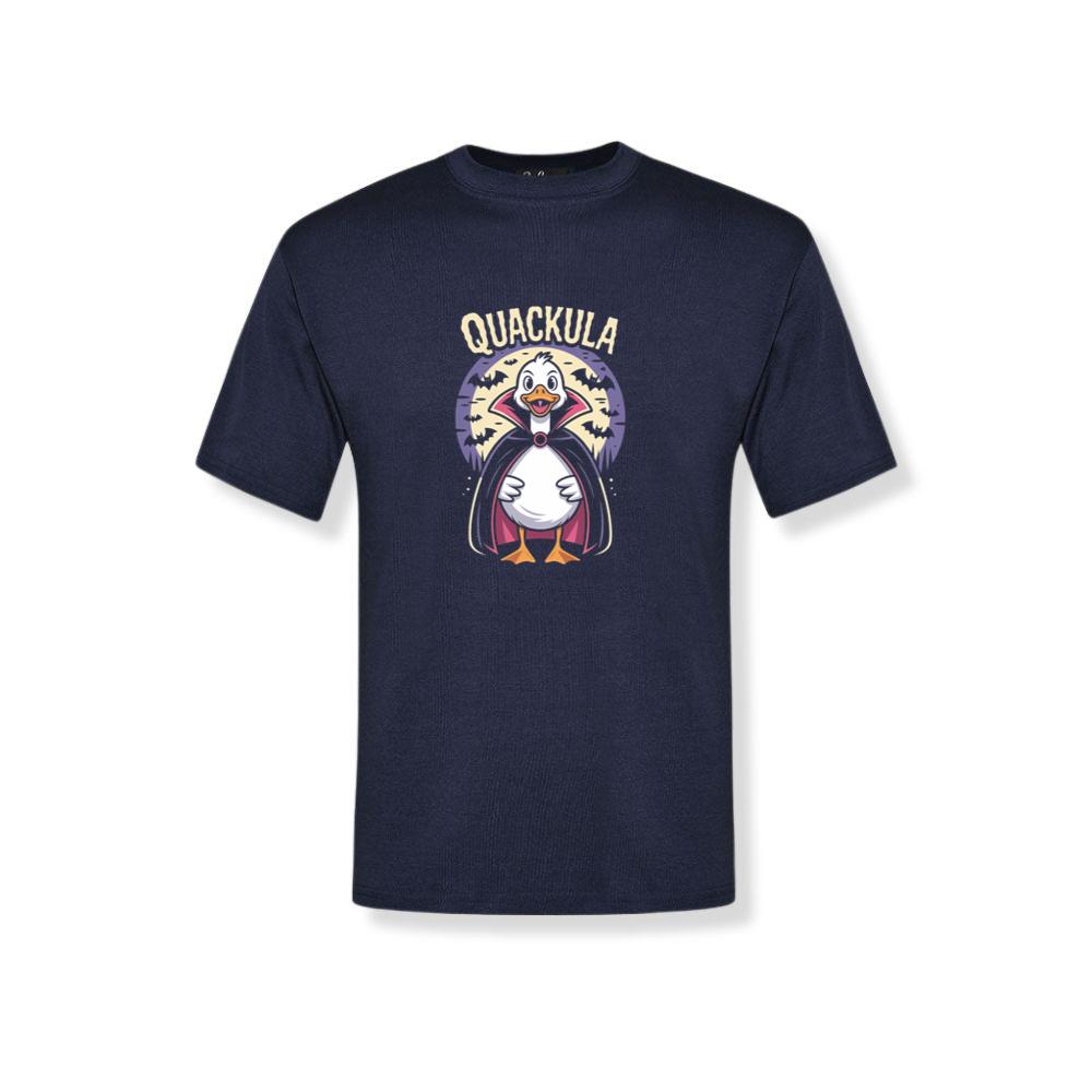 Quackula Duck Vampire Halloween Cartoon Design T-Shirt 2