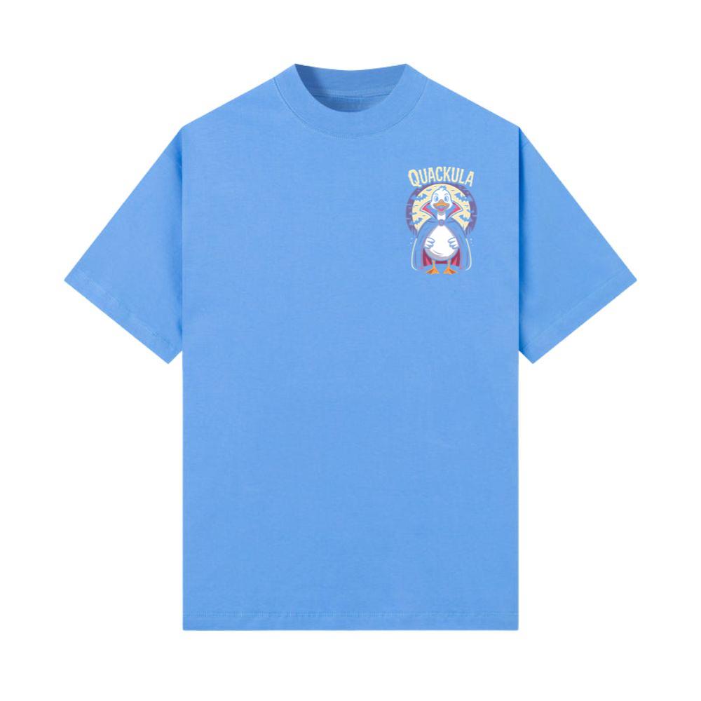 Quackula Duck Vampire Halloween Cartoon Design T-Shirt - Image 3