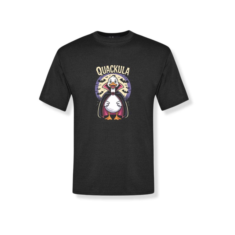 Quackula Duck Vampire Halloween Cartoon Design T-Shirt