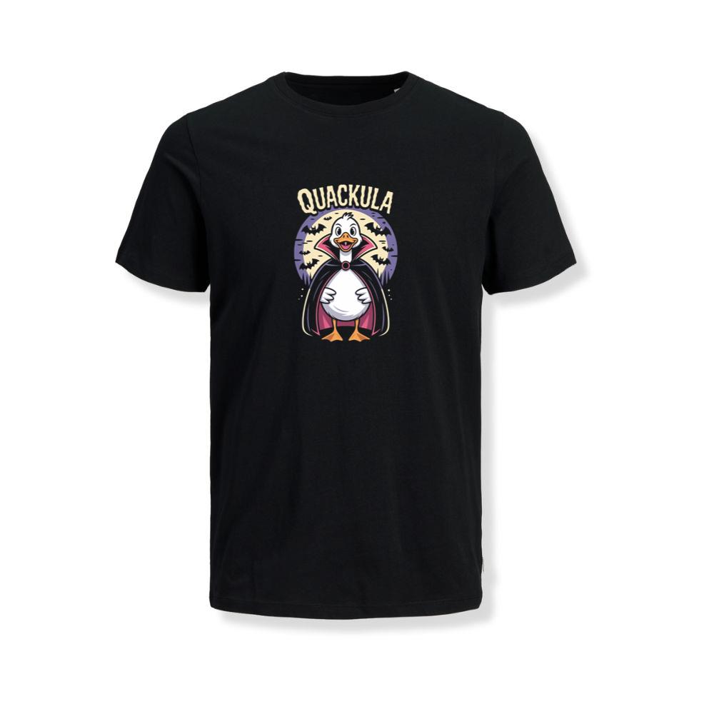 Quackula Duck Vampire Halloween Cartoon Design T-Shirts