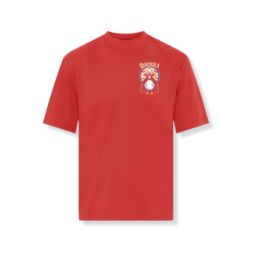 Quackula Duck Vampire Halloween Cartoon Design T-Shirts - Image 3