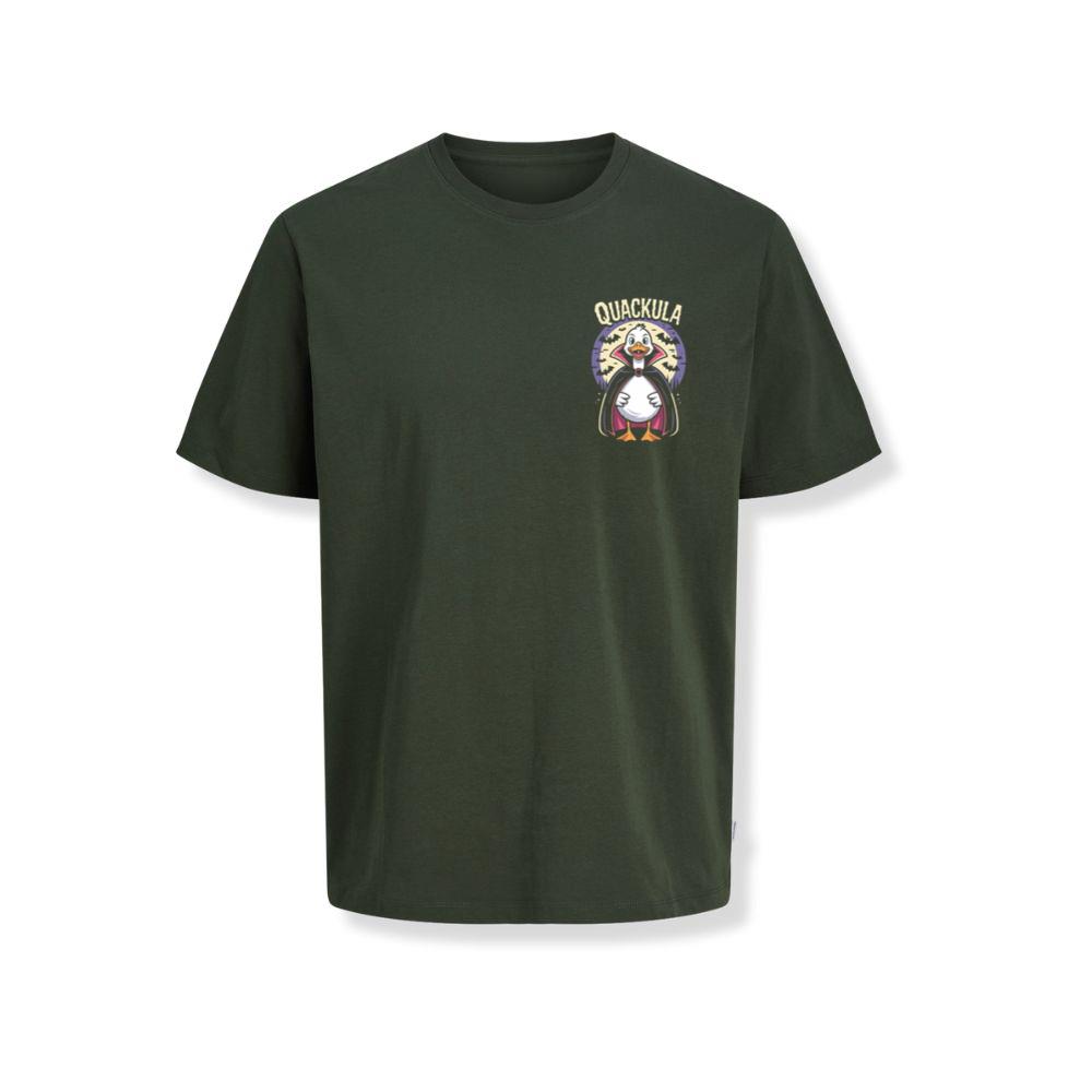 Quackula Duck Vampire Halloween Cartoon Design T-Shirts