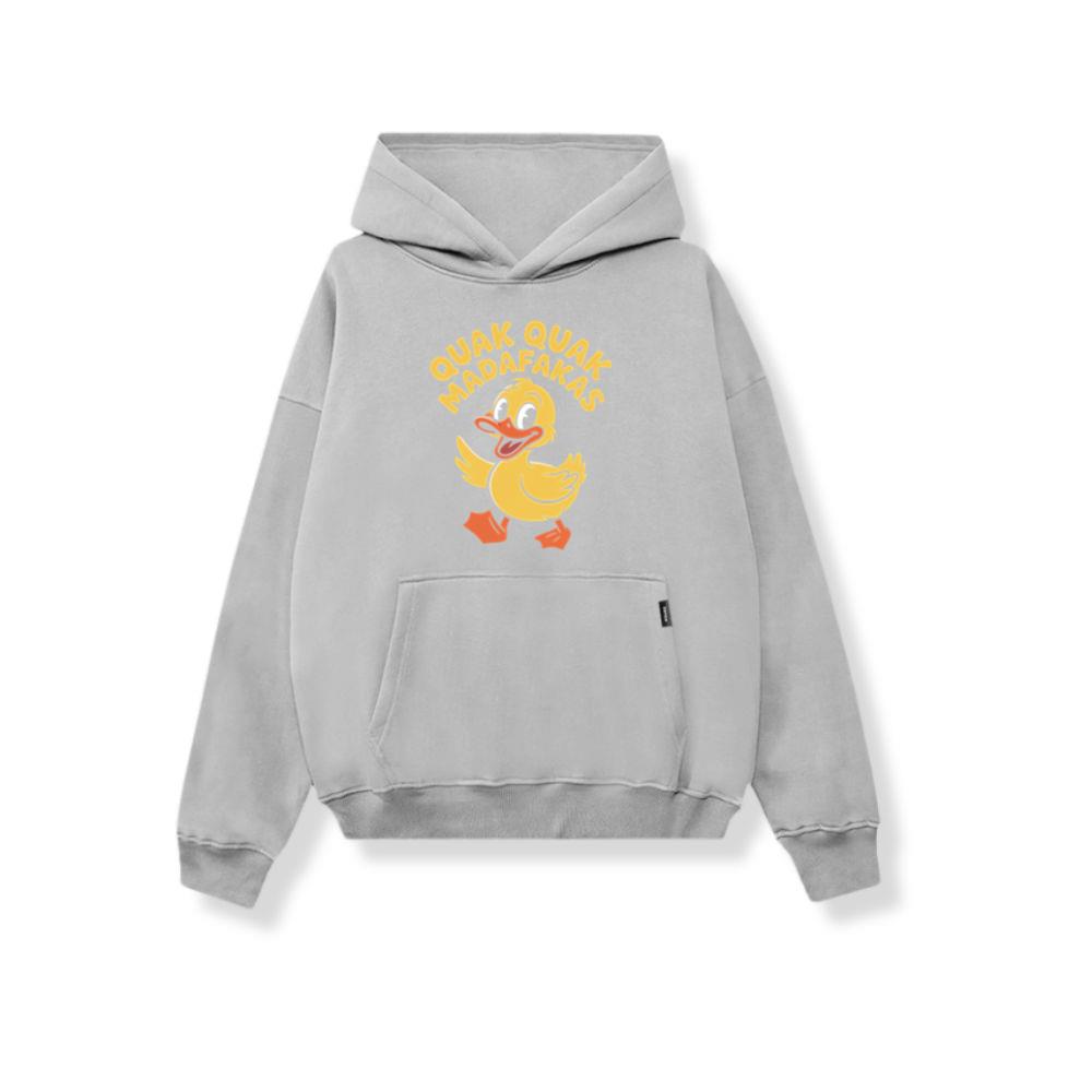 Quak Quak Duck Funny Cartoon Artwork for Playful Everyday Outfits Hoodie - Image 3