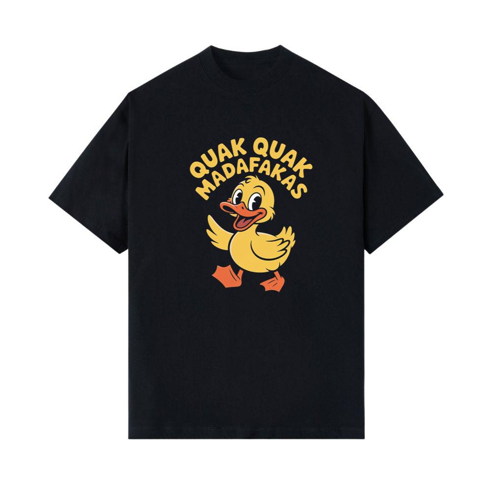 Quak Quak Duck Funny Cartoon Artwork for Playful Everyday Outfits T-Shirt