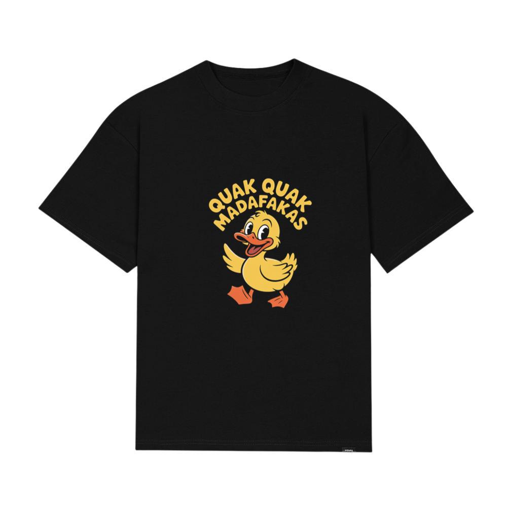 Quak Quak Duck Funny Cartoon Artwork for Playful Everyday Outfits T-Shirt