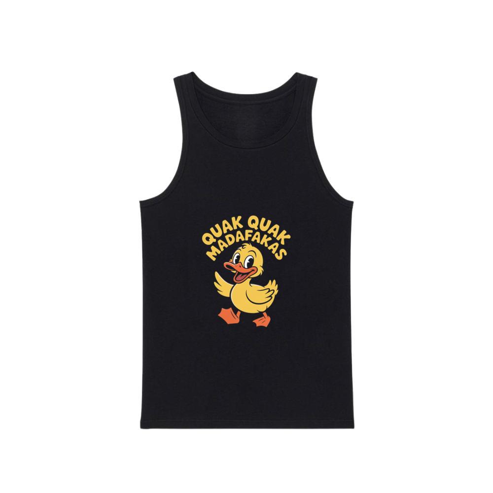 Quak Quak Duck Funny Cartoon Artwork for Playful Everyday Outfits TankTop Men