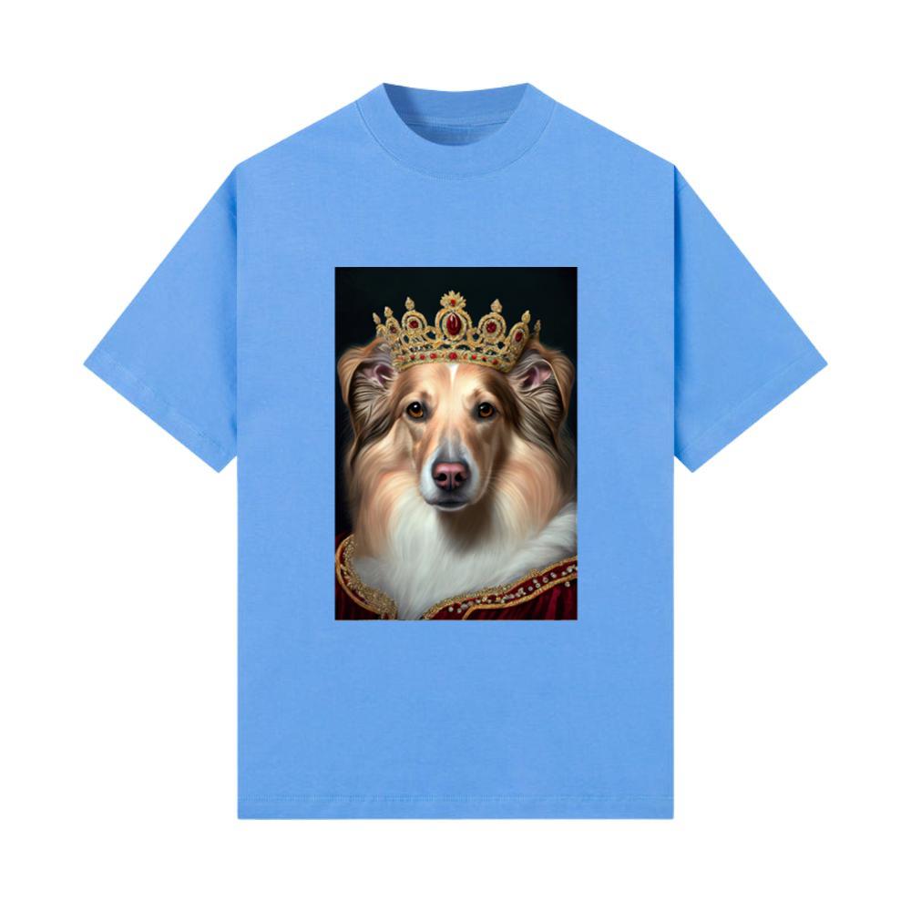 Queen Collie Dog Portrait Royal Renaissance Animal T-Shirt