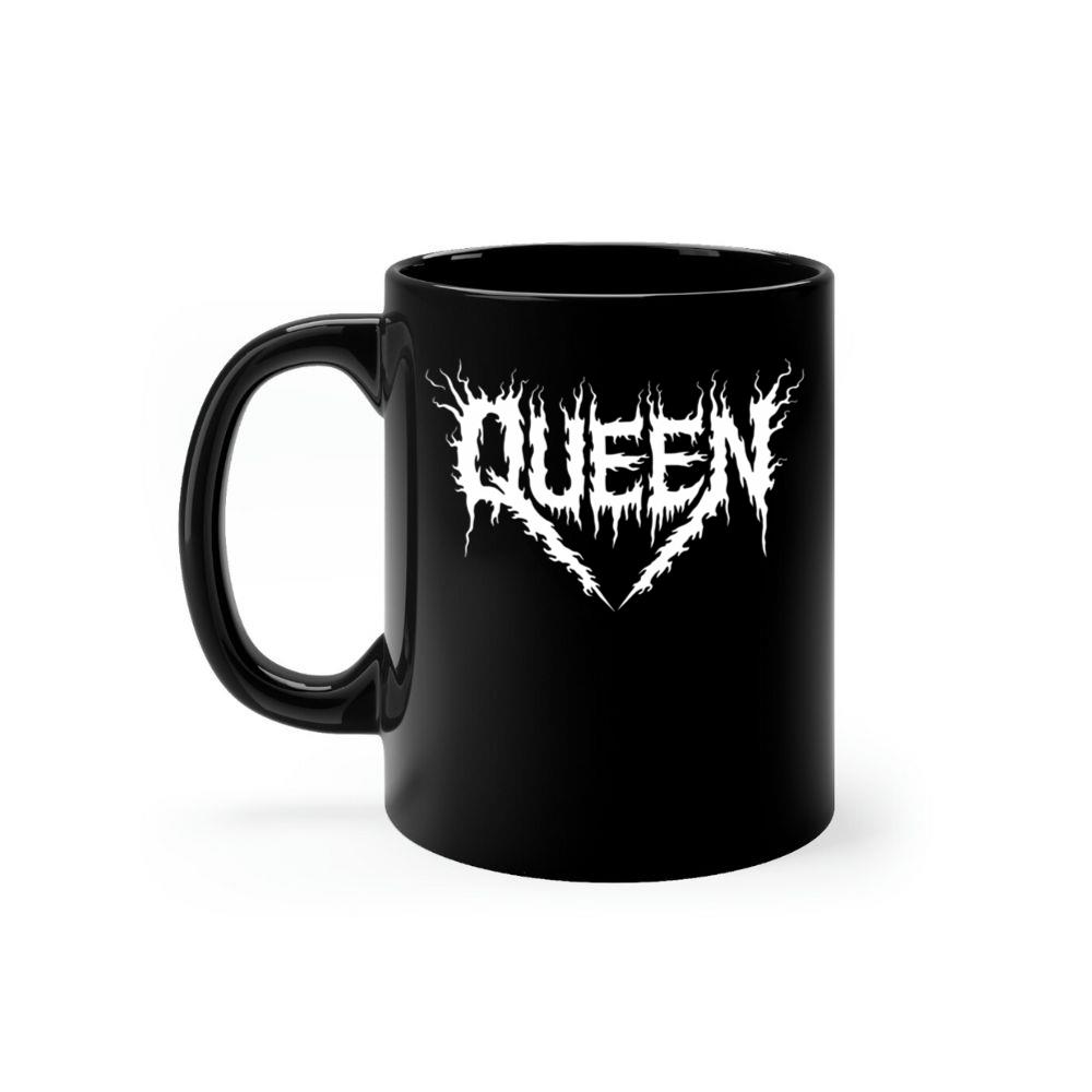 Queen Gothic Typography Design Mug