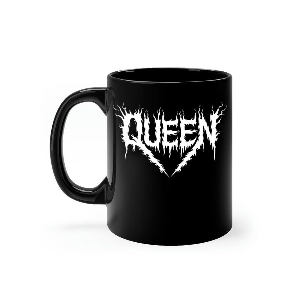 Queen Gothic Typography Design Mug