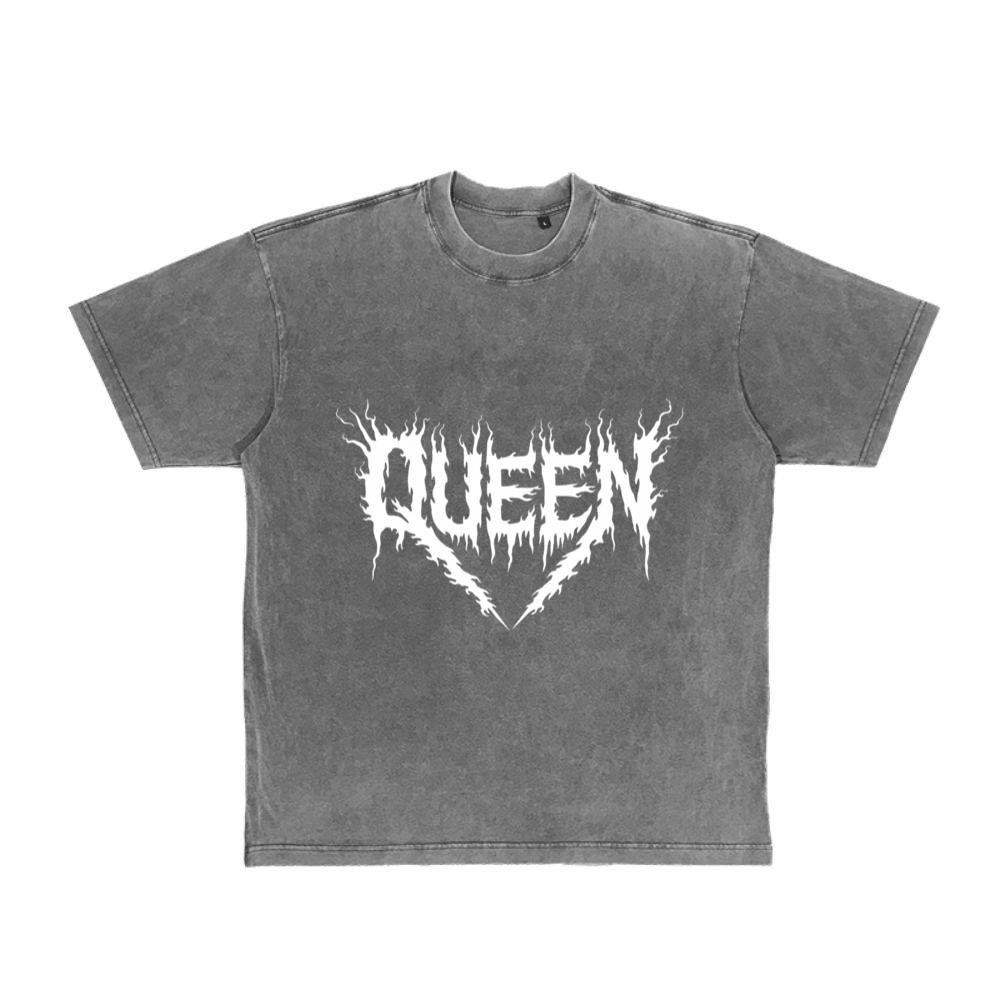 Queen Gothic Typography Design T-Shirt