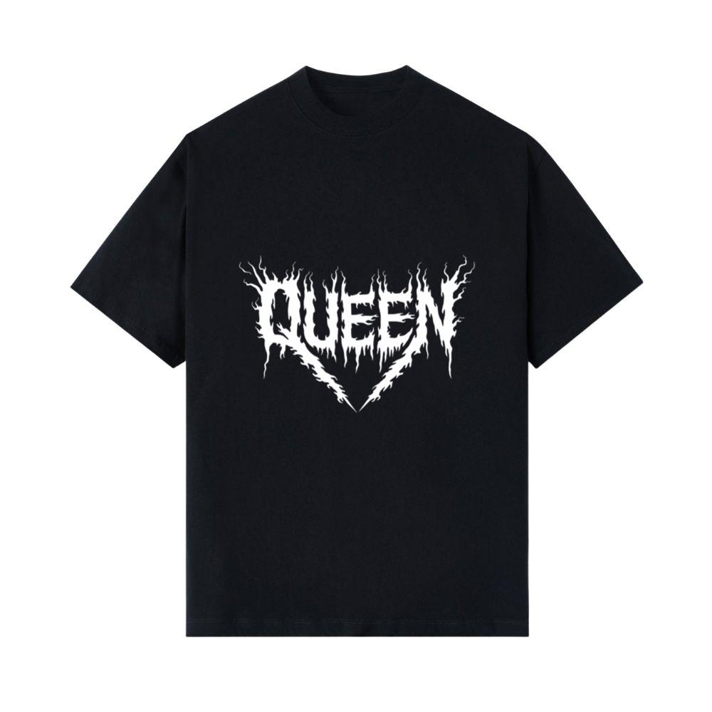 Queen Gothic Typography Design T- Shirts