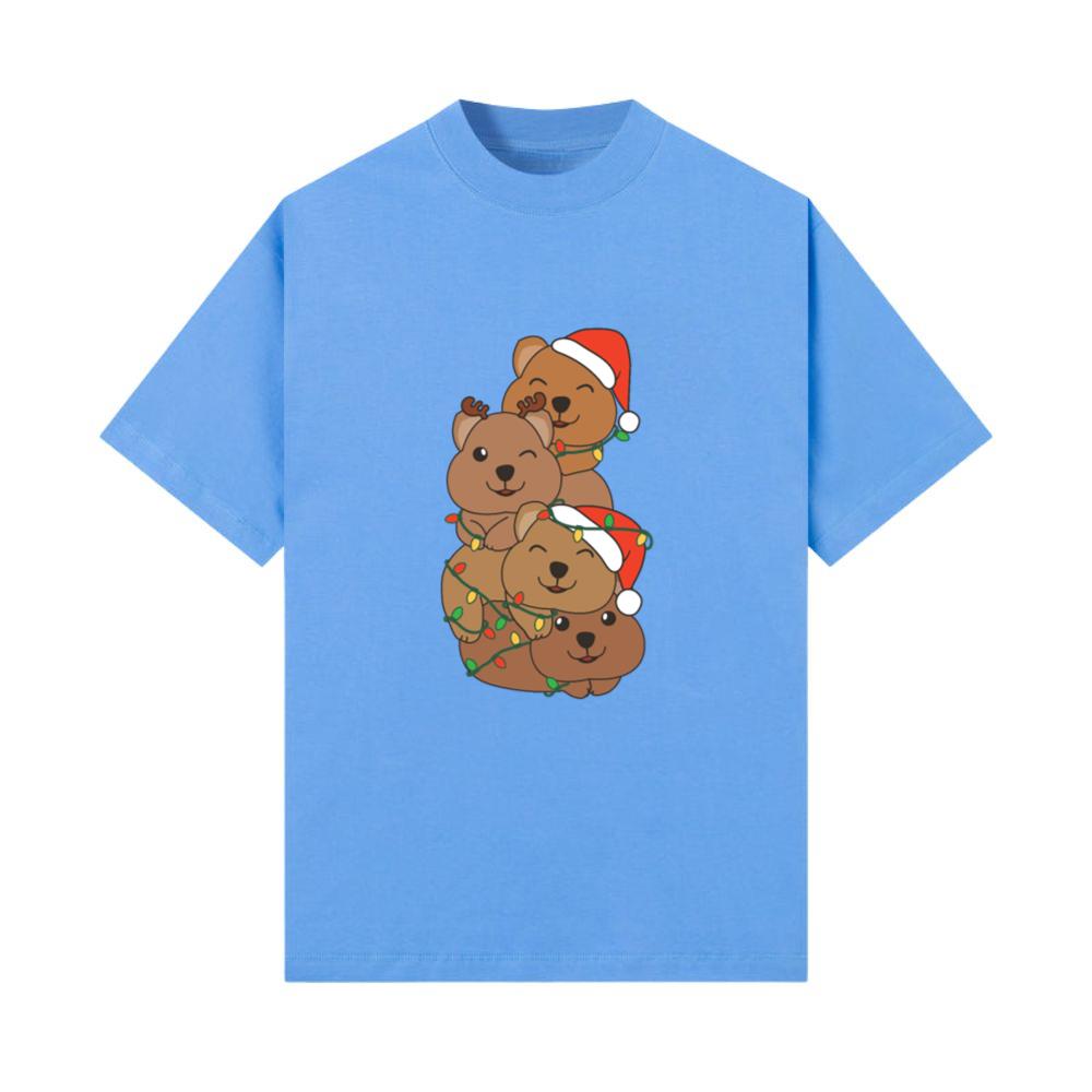 Quokka Christmas Tree Christmas Animals Quokkas T-Shirt