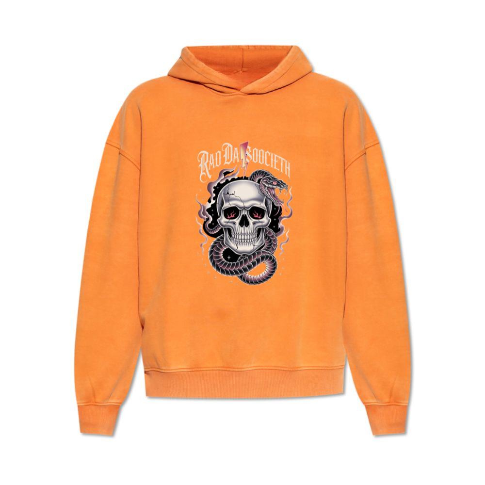 Ra Da Societ Skull Surrounded by Roses Gothic Artwork Hoodie
