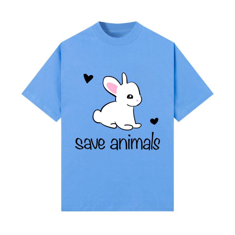 rabbit icon animal cute save animals T-Shirt