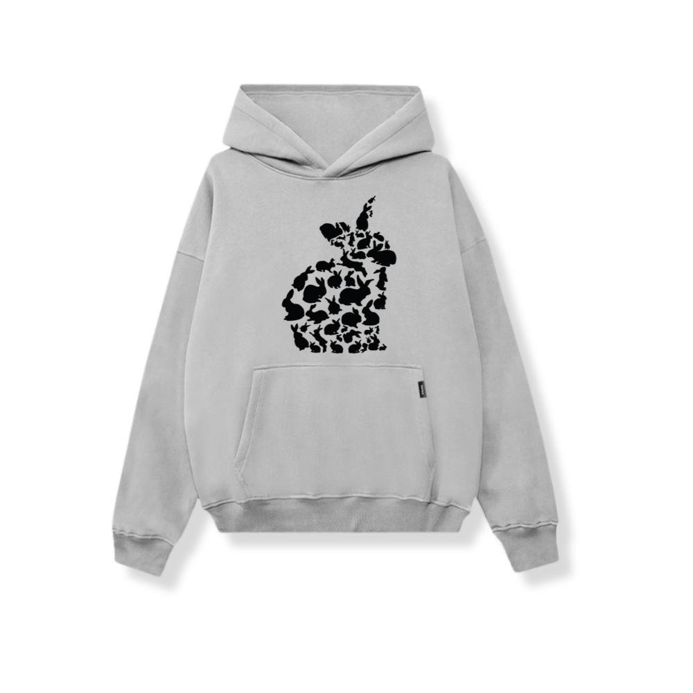 Rabbit Pet Animal Rabbit Rabbit Bunny Silhouette Hoodie