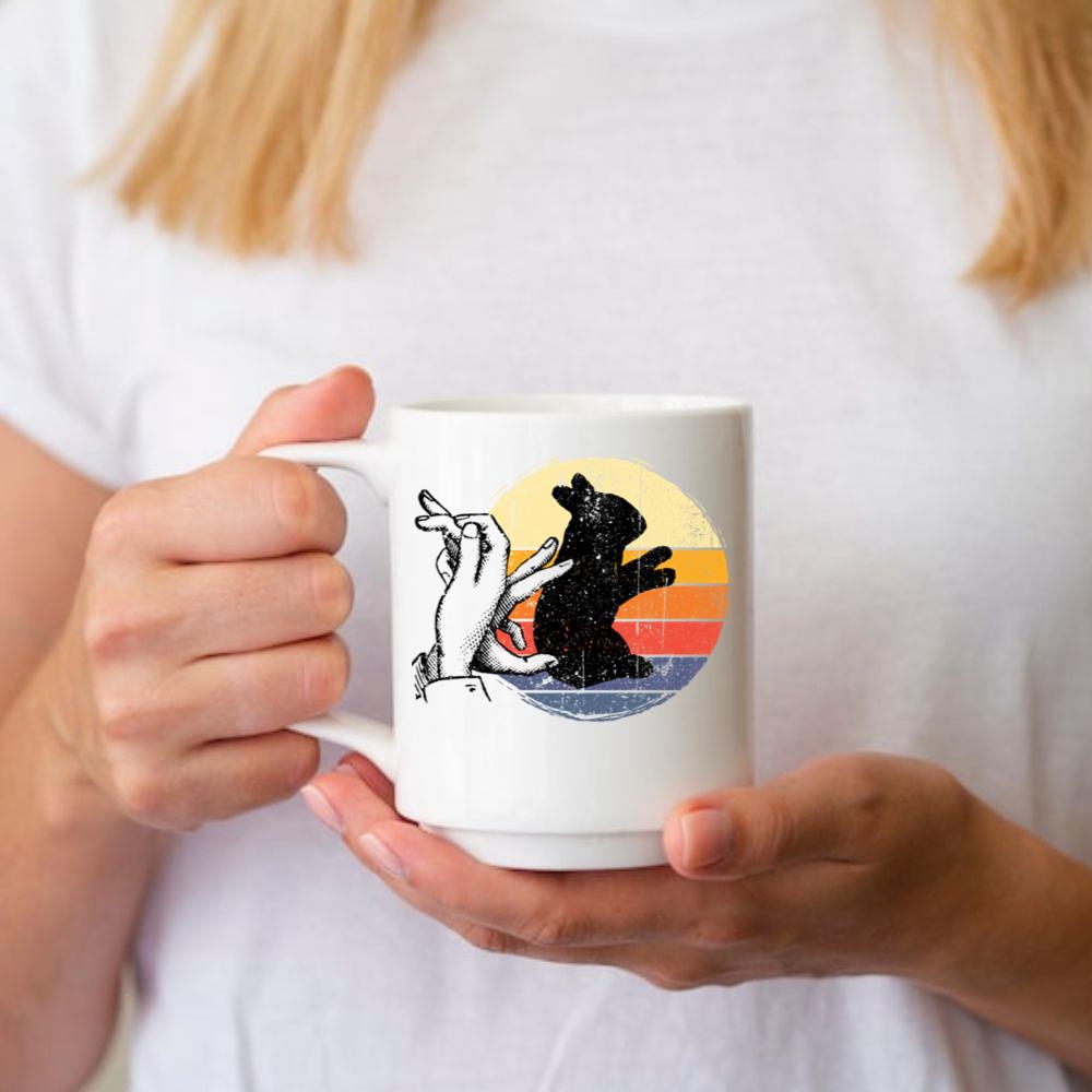 Rabbit Shadow Art Animal Rescue Pet Adoption Graphic Mug