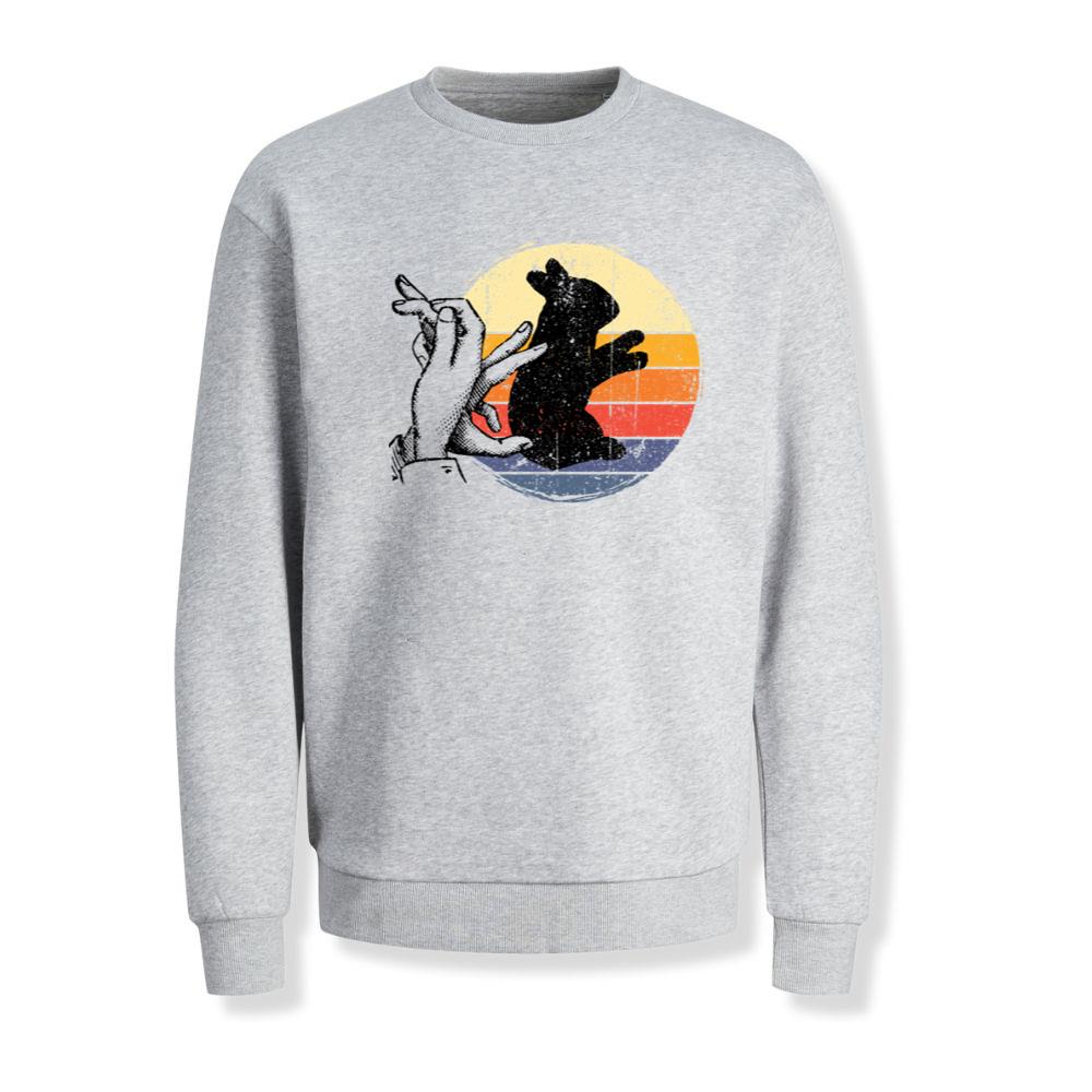 Rabbit Shadow Art Animal Rescue Pet Adoption Graphic Sweatshirt