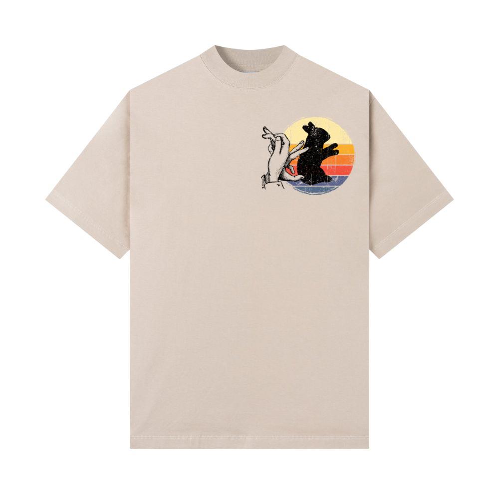 Rabbit Shadow Art Animal Rescue Pet Adoption Graphic T-Shirt