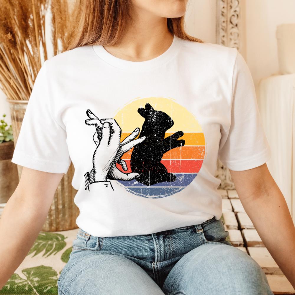 Rabbit Shadow Art Animal Rescue Pet Adoption Graphic T-Shirt
