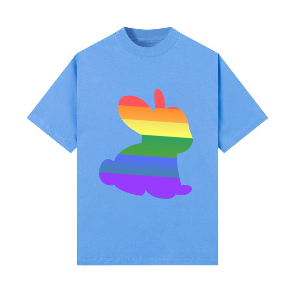 Rabbit symbol animal LGBT colors T-Shirt