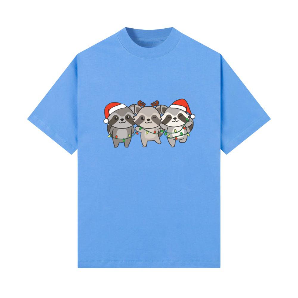 Raccoon Christmas Winter Animals Raccoon T-Shirt