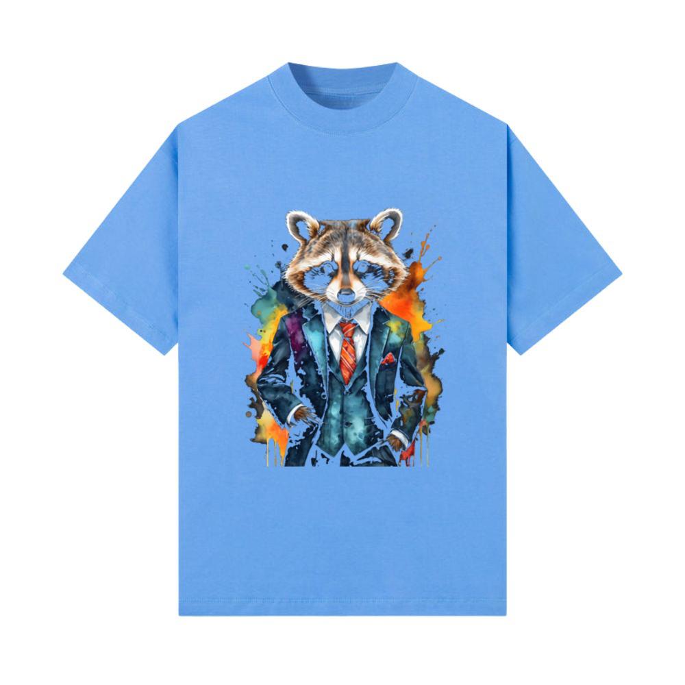 Raccoon Suit Colorful Animal Graphic_1 T-Shirt