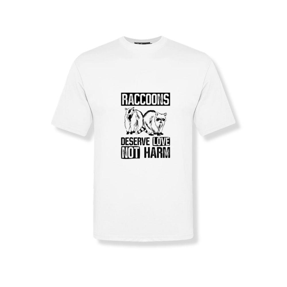 Raccoons Deserve Love Not Harm - Raccoon Animal T-Shirts