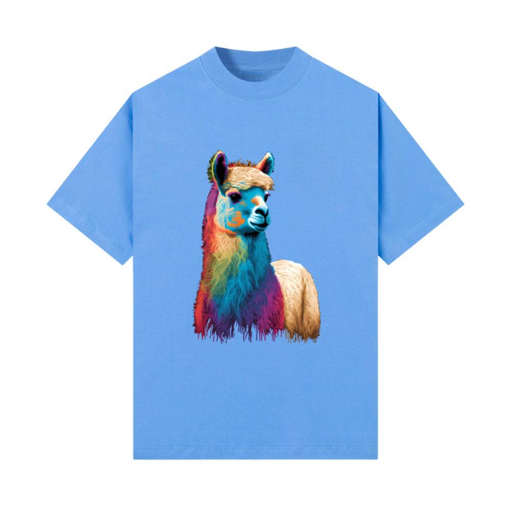 Rainbow Alpaca Colorful Llama Funny Animals T-Shirt