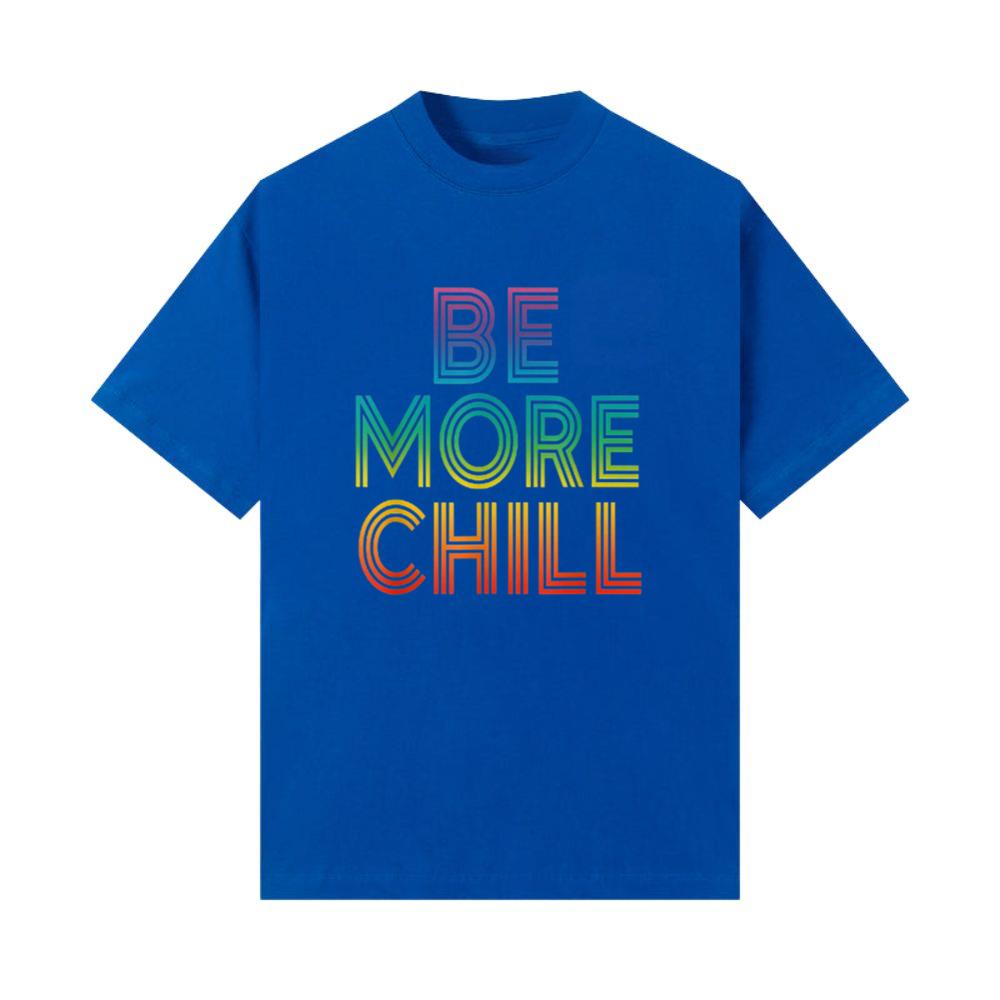 Rainbow Be More Chill Vintage Chilling Relaxing Design TShirt Thelollife