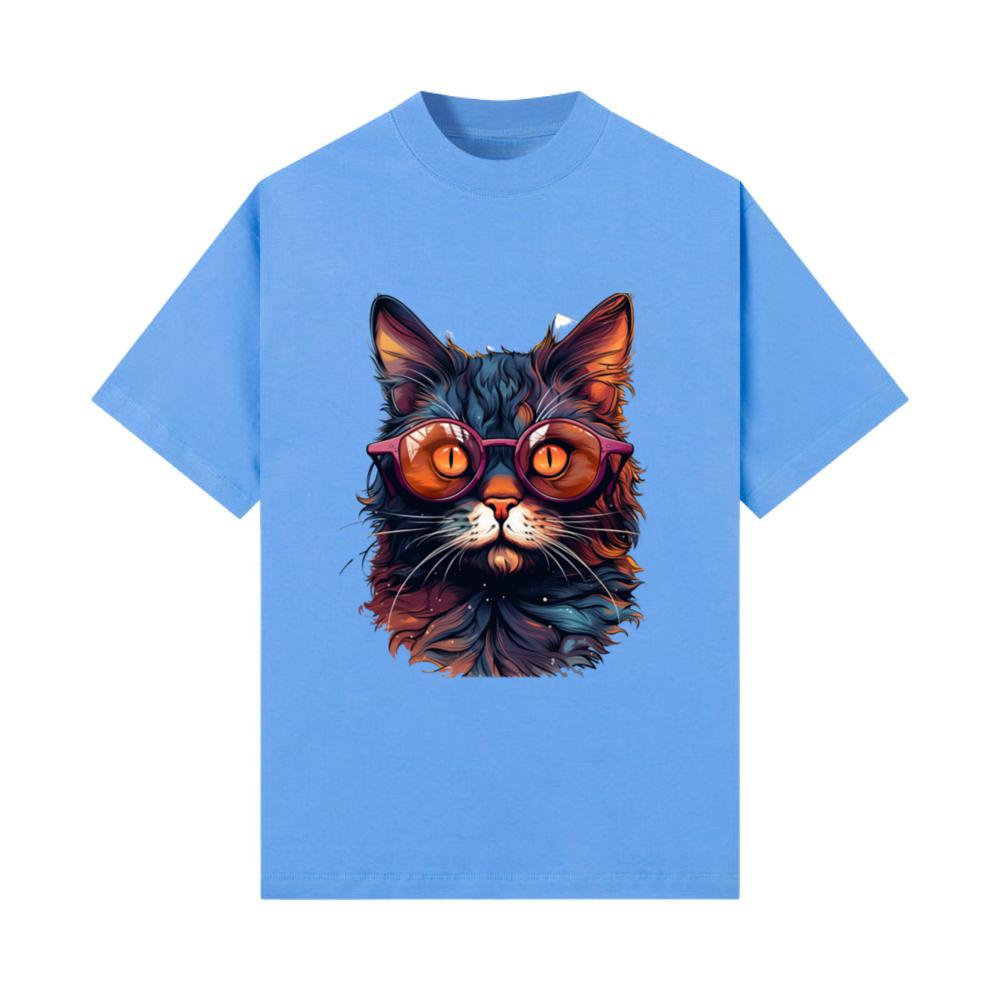 Rainbow Colored Cat Sunglasses Feline Animal Cute_1 T-Shirt