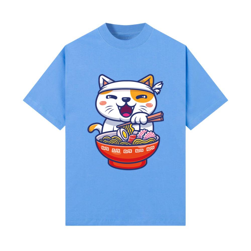 Ramen Cat Kawaii Anime Cat Ramen Lover Kawaii T-Shirt