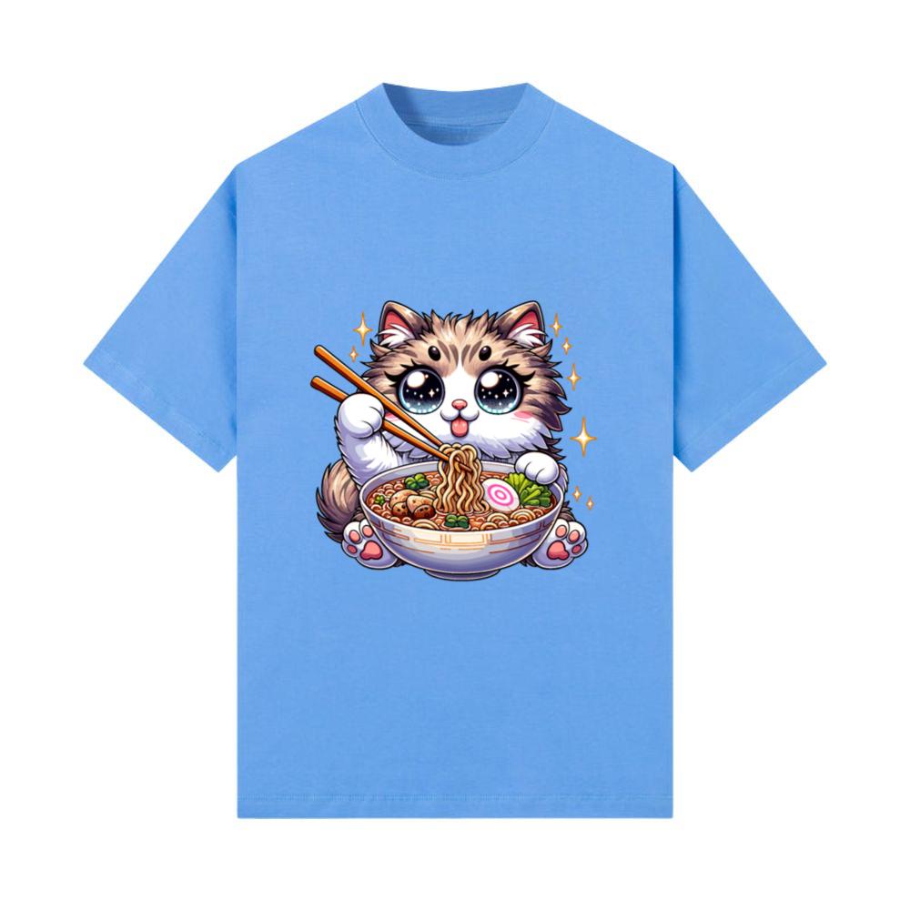 Ramen Cat Neko Noodles Japanese Anime T-Shirt