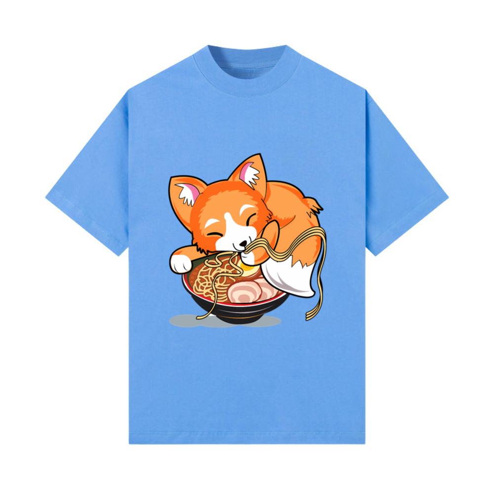 Ramen Noodles Fox Kawaii Japanese Anime T-Shirt