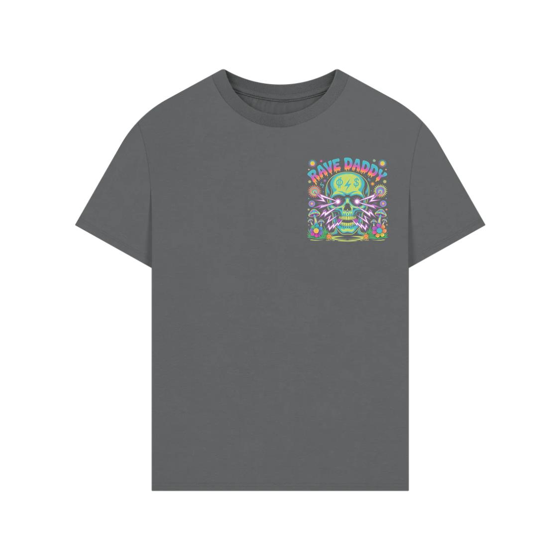 Rave Daddy Neon Skull Psychedelic Graphic T-Shirts