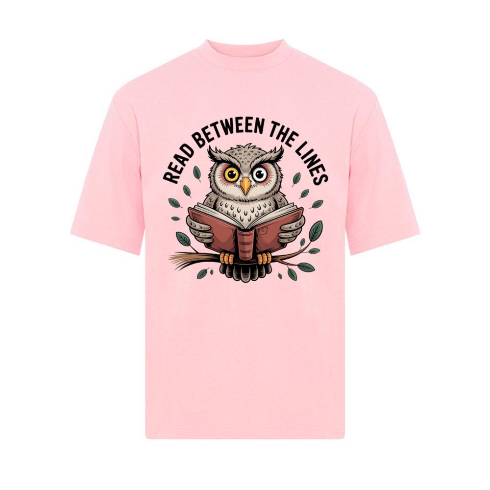 Read Between the Lines Wise Owl Reading Book T-Shirt