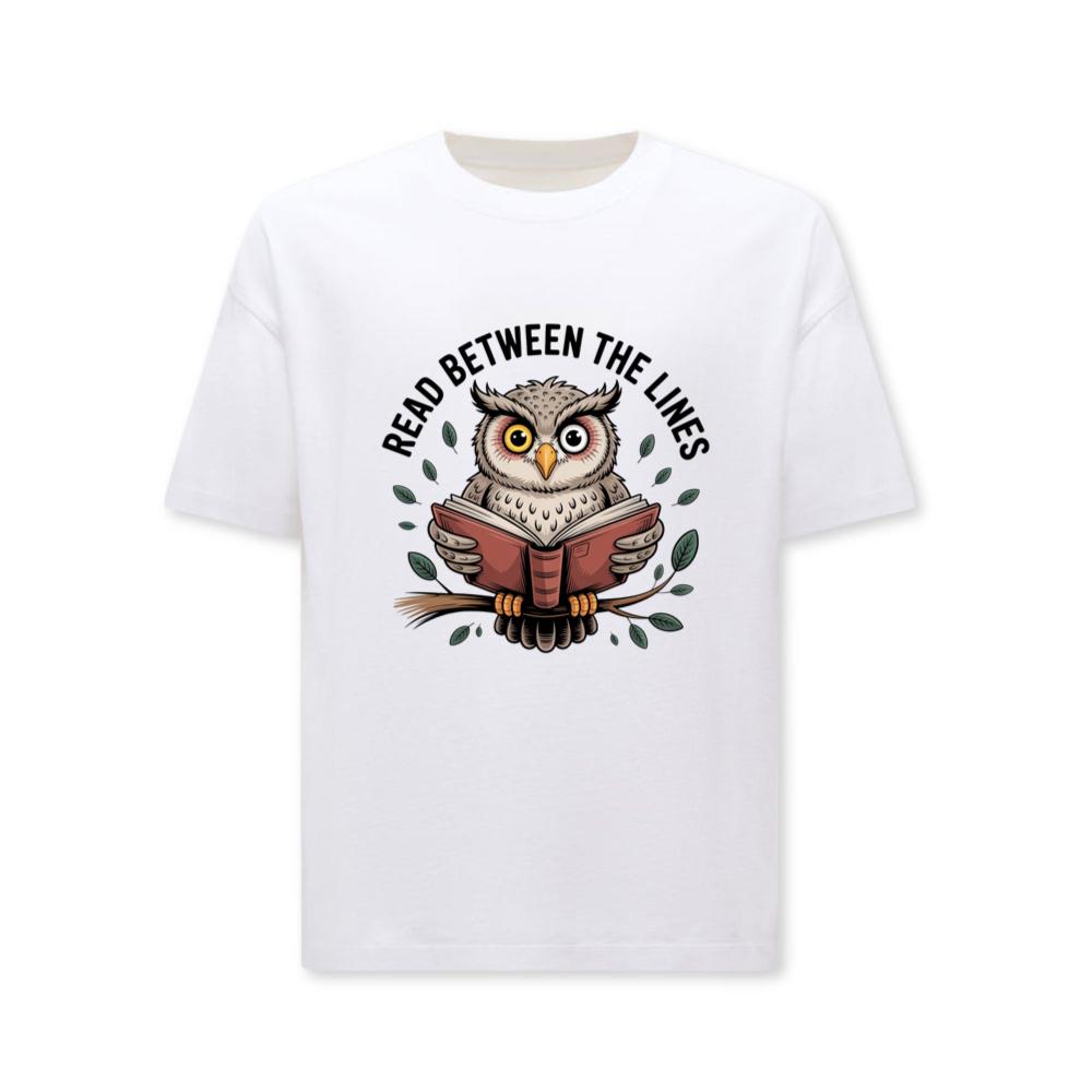 Read Between the Lines Wise Owl Reading Book T-Shirts