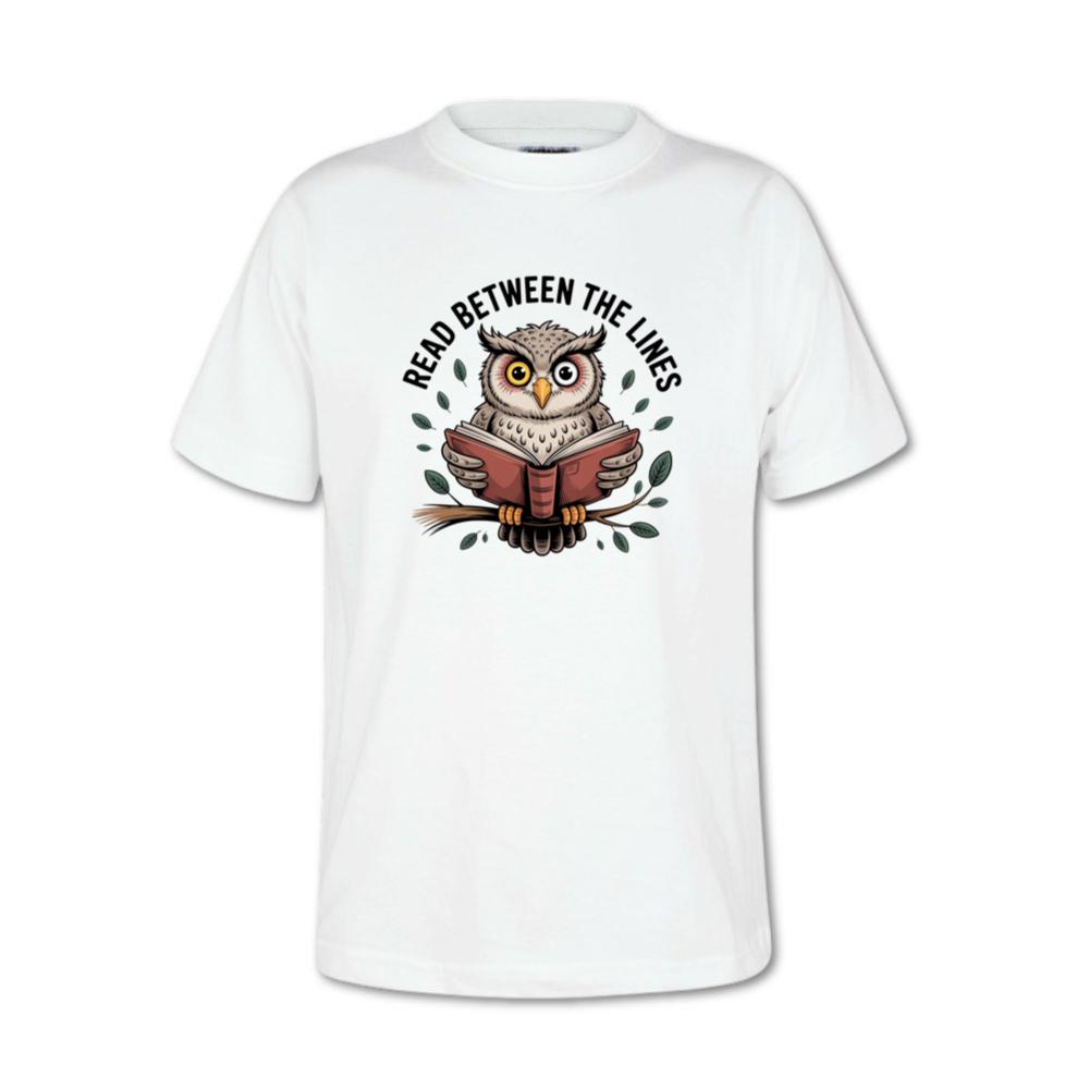 Read Between the Lines Wise Owl Reading Book T-Shirts